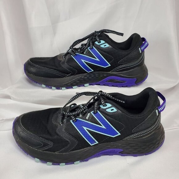 New Balance 410 Trail Running Shoes Womens 9.5 B Black With Purple/blue Accents - Picture 7 of 13